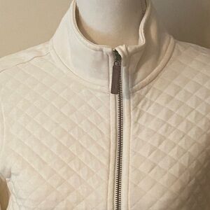 L.L. Bean Women's Cream Quilted Puffer Jacket